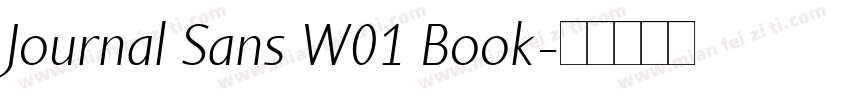 Journal Sans W01 Book字体转换